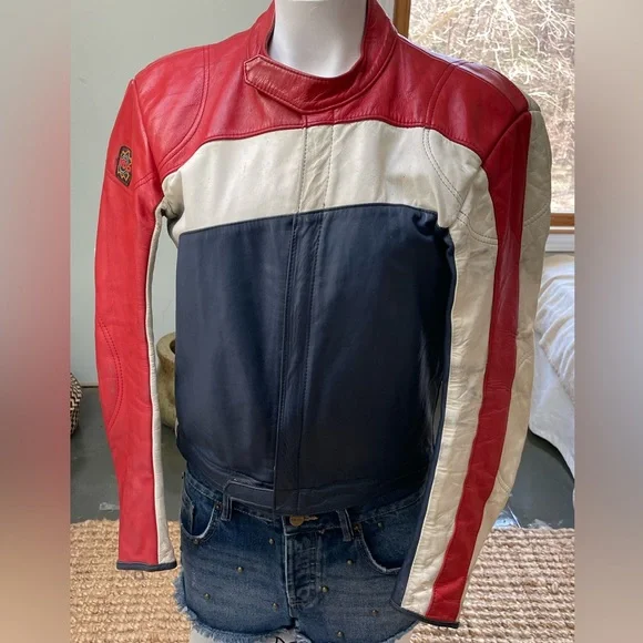Vintage Leather Motorcycle Jacket - Picture 2 of 12